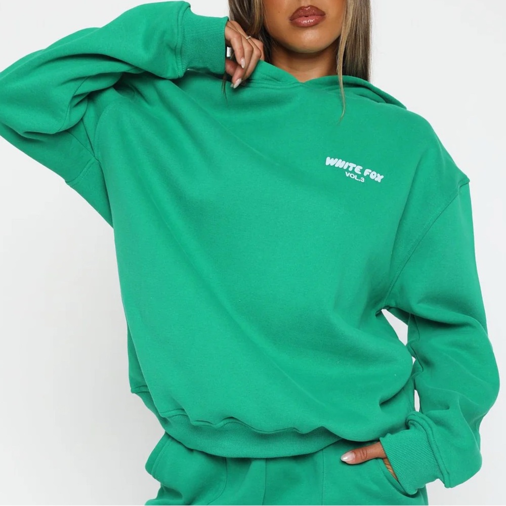 White Fox Boutique Vibrant Green Hoodie